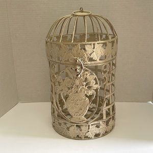 Decorative birdcage off-white